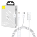 BASEUS KÁBEL USB KÁBEL 3V1 USB TYP C LIGHTNING MIKRO RÝCHLE NABÍJANIE 1M