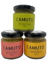 CAMUTO TRIS maslo 100% PISTÁCIE, MANDLE, ORECHY zo Sicílie Etna 3x90g