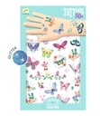 DJECO DREAM BUTTERFLY TATTOOS glitre - skvelá dekorácia