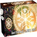 Vitrážové LED VIANOČNÉ SVIETIDLÁ 3D DEKORÁCIA NA OKNO 2