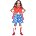 WONDER WOMAN klasický DC OUTFIT pre deti vo veku 8-10 rokov