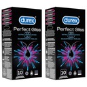 DUREX PERFECT GLISS hrubé kondómy, extra zvlhčené, 20 ks