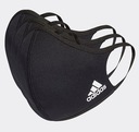 Čierne masky s logom Adidas 3balenie