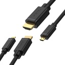 UNITEK Micro HDMI kábel - HDMI 2.0 4K 60Hz UHD 2m