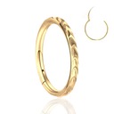 Titanium GOLD Clicker Ring PIERCING Helix 1.2/8