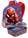 BATOH SPIDERMAN 3D PREMIUM + OBEDOVÁ TAŠKA MARVEL