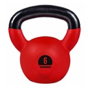 KETTLEBELL 6 KG LIATINA TRN + FIT liatina (ČERVENÁ)