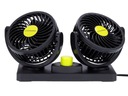 Rotačný ventilátor 2x10cm 12V 8w