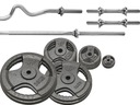 SET 115KG LIATINA HMOTNOST 29MM + 4 TYČE