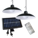 Dve 12W LED solárne lampy do záhradného altánku