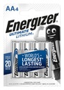 ENERGIZER Ultimate Lithium AA L91 1,5V 4ks batérií