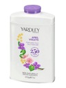 YARDLEY APRIL VIOLETS Telový mastenec Parfumovaný púder Violet 200 gr