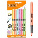 Pastel BIC Highlighter Grip zvýrazňovače 6 farieb