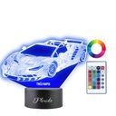 Nočná lampa CAR Lamborghini 3D LED NAME