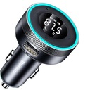 FM vysielač BASEUS Bluetooth 5.0 + MP3 + nabíjačka 2x USB 3.4A QC3.0