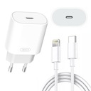 Kocka nabíjačka pre iPhone USB-C 25W QC PD + kábel