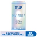 DUREX Invisible XL Extra veľké kondómy 10 ks