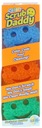 Scrub Daddy Magic hubka 3Pack oranžová zelená modrá