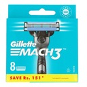 Gillette Mach3 náhradné žiletky 8 ks