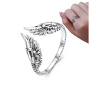 Strieborný prsteň Wings Nastaviteľný prsteň 925 Silver Trusky