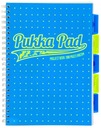 Pukka Project Book PP Neon DOTS Notebook A4/100 kockovaný modrý