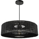 BOHO PRÍRODNÉ ZÁSADNÉ LAMPA, ČIERNA JUTOVÁ ŠŇÚRA DO OBÝVAČKY SPÁLŇA