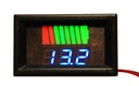 Indikátor nabitia batérie 12V voltmeter b