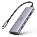 Ugreen 6v1 multifunkčný USB typ C HUB - 3x USB 3