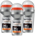 LOREAL Men Expert Invincible Roll-on Antiperspirant Deodorant Set x3