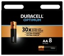 8x AA LR6 DURACELL OPTIMUM 8 ks