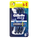 Gillette Blue3 Plus Comfort jednorázové holiace strojčeky pre mužov, 6 ks.