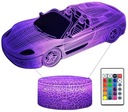 3D LED USB AUTO PORSCHE LAMPA + NOČNÁ LAMPA NA DIAĽKU