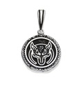 FENRIR 925 STRIEBORNÝ PRÍvesok WOLF TALISMAN NORDSKÝ STRIEBORNÝ AMULET PRÍvesok