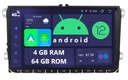 RÁDIO 2DIN NAVIGÁCIA ANDROID ŠKODA OCTAVIA FABIA 2 II 4 GB DSP CARPLAY LTE