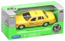 WELLY METAL CAR 1999 FORD CROWN VICTORIA TAXI taksi YELLOW TAXI