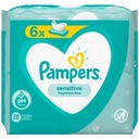 Pampers Sensitive vlhčené obrúsky 6 x 52 ks.