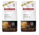 KIMBO Premium Coffee Dark 1kg Kávové zrná x2