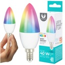 SMART LED žiarovka E14 C37 5,5W Tuya RGB CCT DIM 230V WiFi Aplikácia