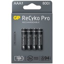 Batéria AAA / R03 GP ReCyko Pro Ni-MH 800mAh - 4 ks