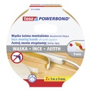 tesa POWERBOND obojstranná LED penová montážna páska, úzka, 2 x 5 m x 9 mm