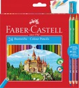 Obojstranné farebné ceruzky FABER-CASTELL 24 + 6 farieb