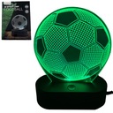 FUTBALOVÁ NOČNÁ LAMPA, 3D FARBY, LED, darček pre futbalistu, chlapec, Vianoce