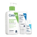 CeraVe Set hydratačný krém na tvár, hydratačná emulzia 236 ml