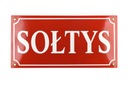 doska SOŁTYS smaltovaná plaketa 15 x 30 - GW