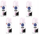 NIVEA Black & White Antiperspirant roll-on dámsky set 48H 50ml x 6