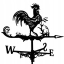 Kovová korouhvička Black Rooster Weathervane