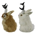 2 X realistická imitácia postavy králika Jackalope