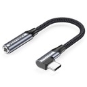 VENTION USB Type-C ---- Mini Jack 3,5 mm 10 cm opletený