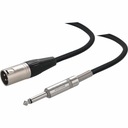 Mikrofónny kábel Mono Jack 6,3 mm XLR samec 3 m