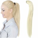 ATTACHED PONY 100% PRÍRODNÝ PONY PONY veľmi svetlý blond 613